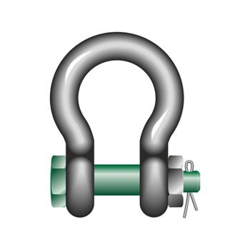 Green Pin® Standard Bow Shackles with Safety Bolt